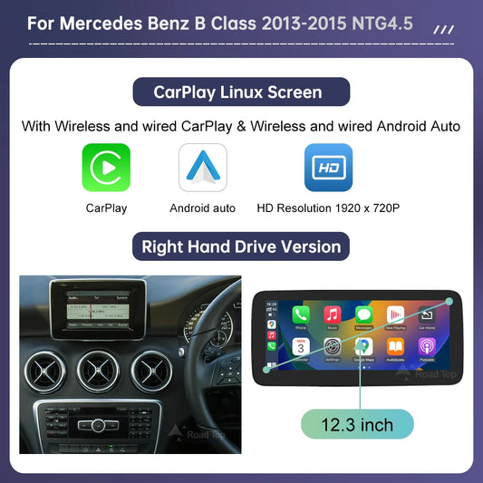 Road Top Mercedes Touch Screen Car Stereo with CarPlay