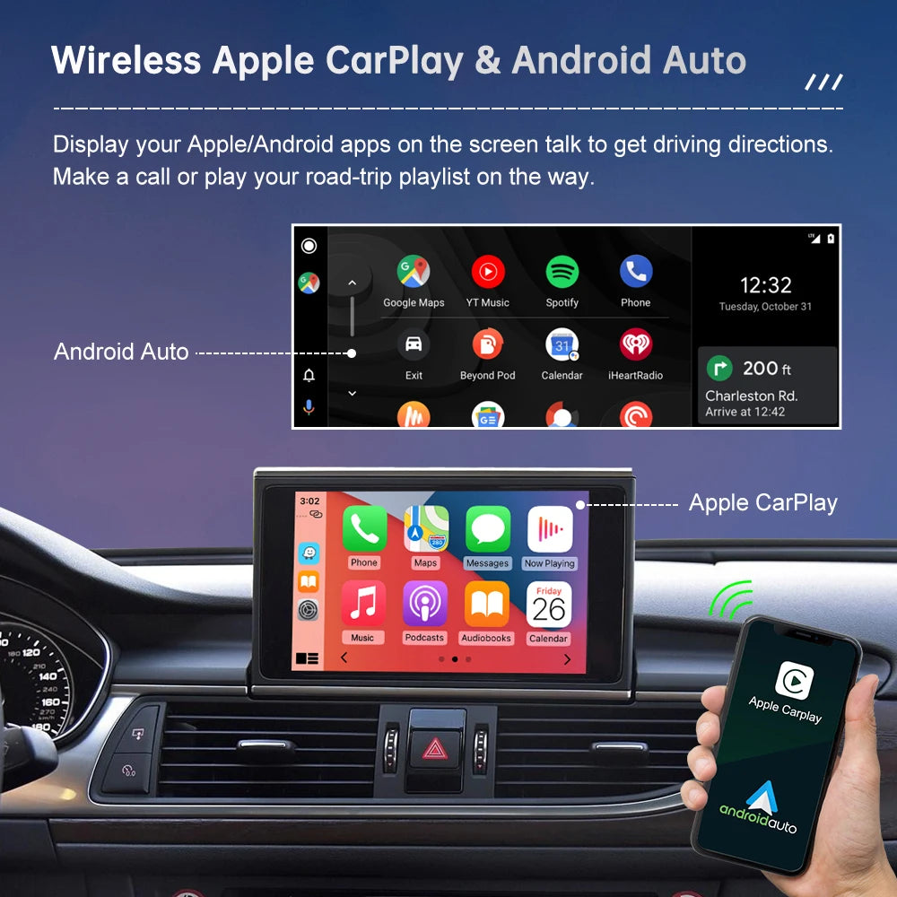 Road Top Wireless CarPlay For Audi A6 A7 S6 S7Pro