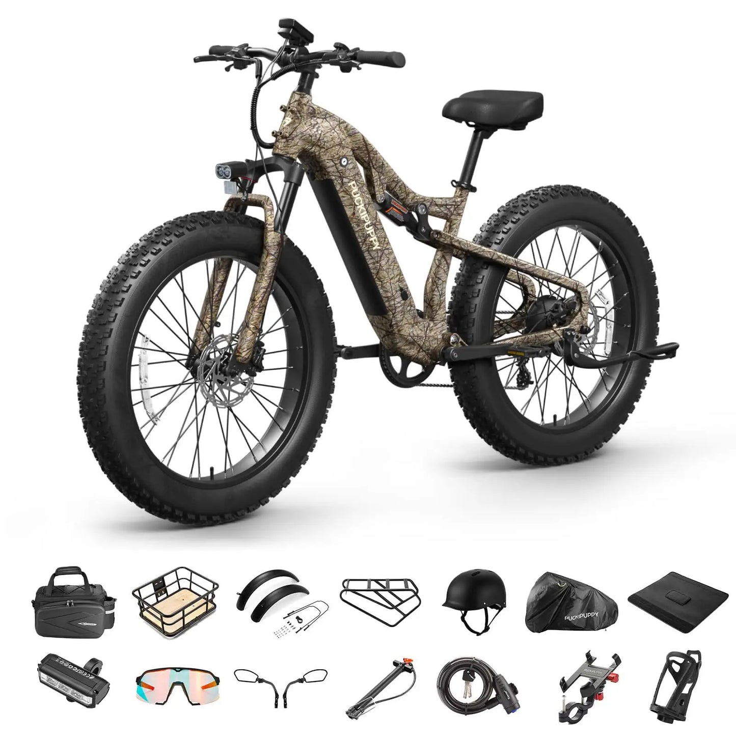 PUCKIPUPPY Labrador Pro 1350W Fat Tire Electric Mountain Bike