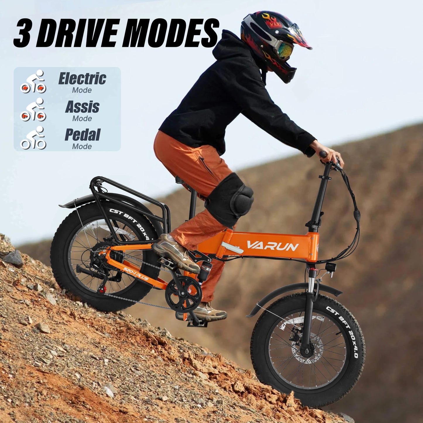 Varun S20-1 Plus Electric Fat Tire Bike 750W Peak Power