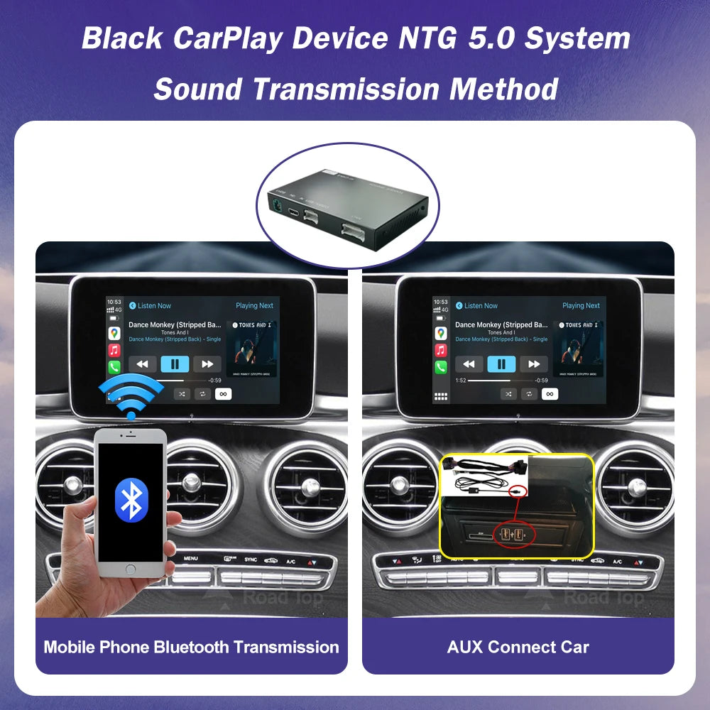 Road Top Wireless CarPlay for Mercedes Benz C Class W205