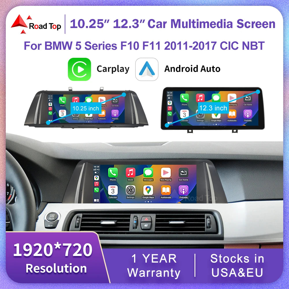 Road Top BMW 5 Series F10 F11 Touch Screen CarPlay