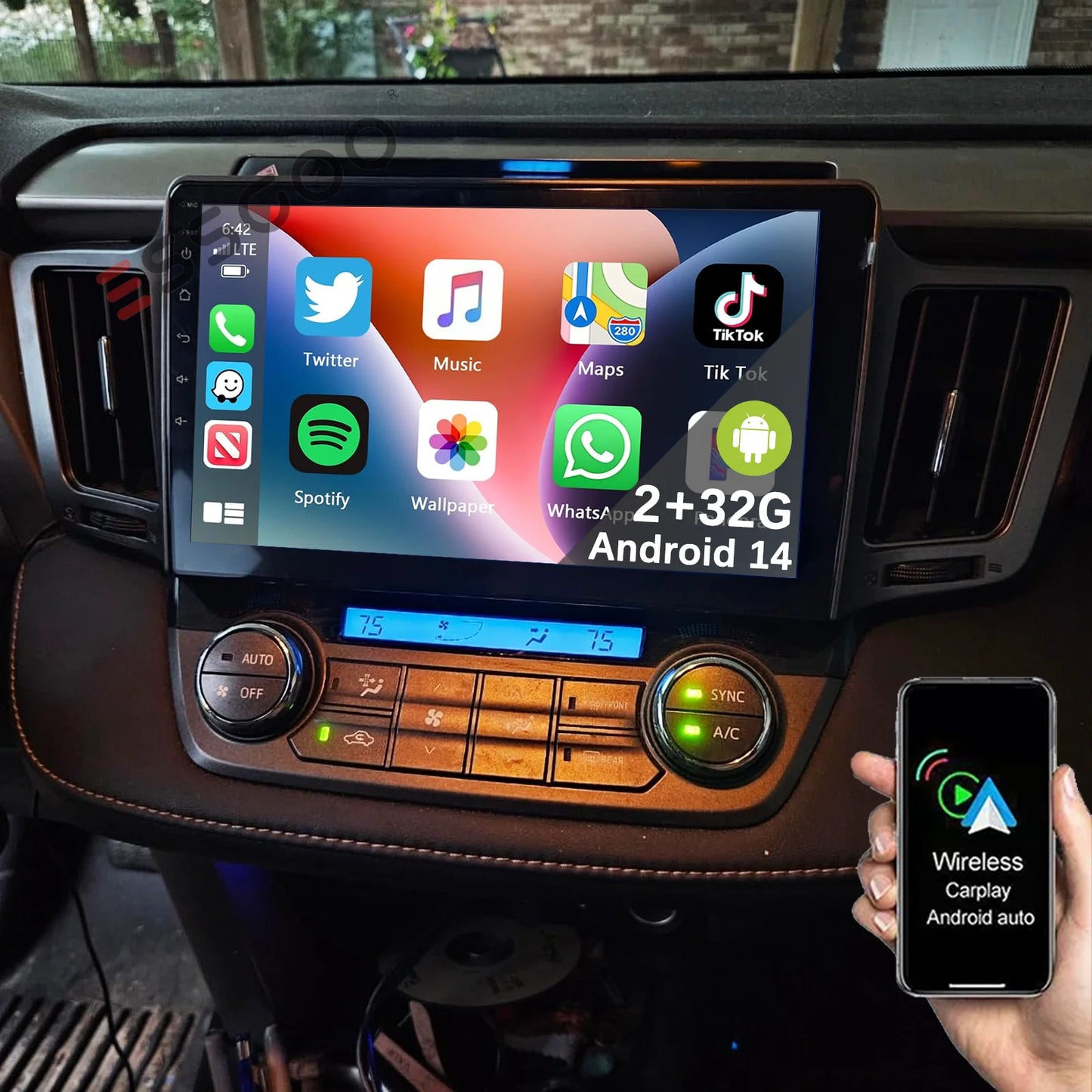 ESSGOO Android Car Stereo For Toyota RAV4