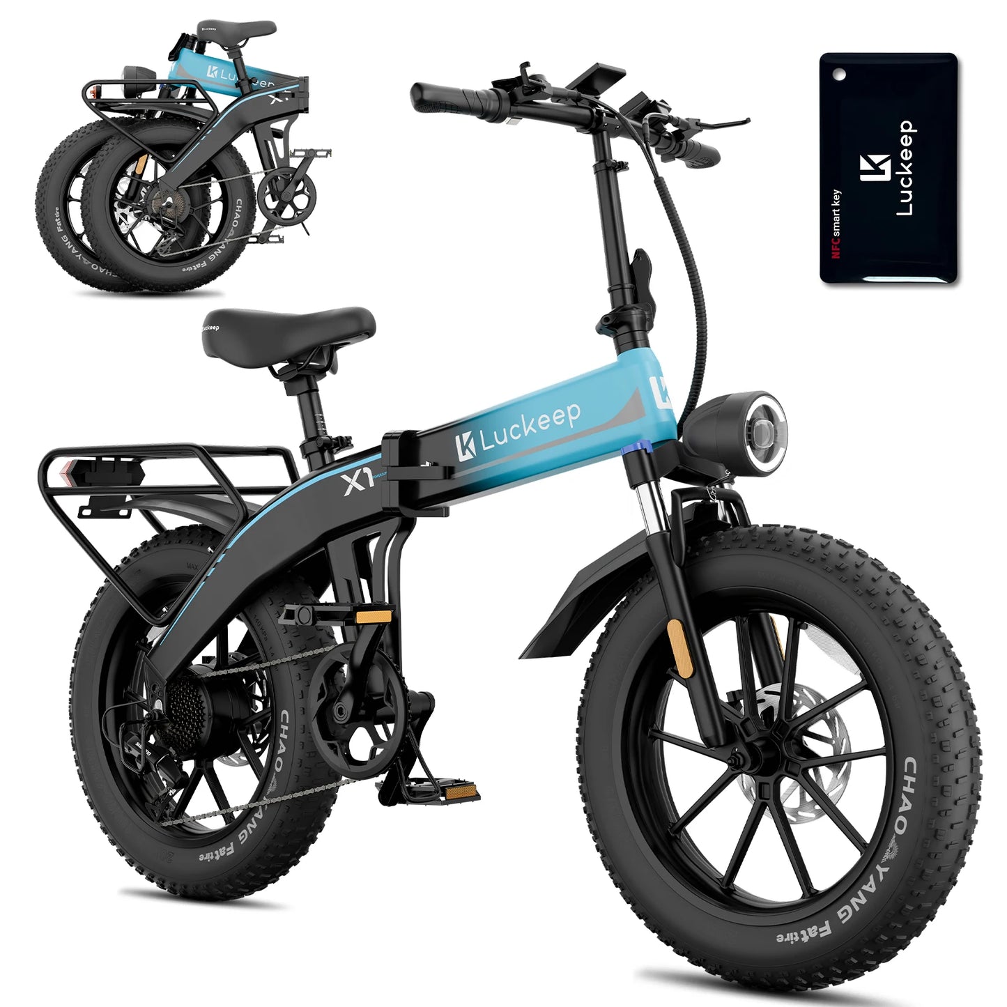 Luckeep X1 Folding Electric Bike With 1000W Peak Motor