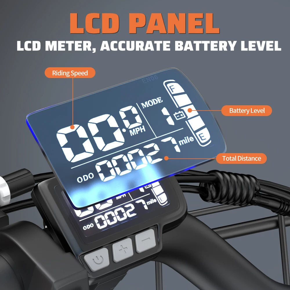 Kickwey LD20 Electric Mountain Bike 1500W Fat Tire Ebike