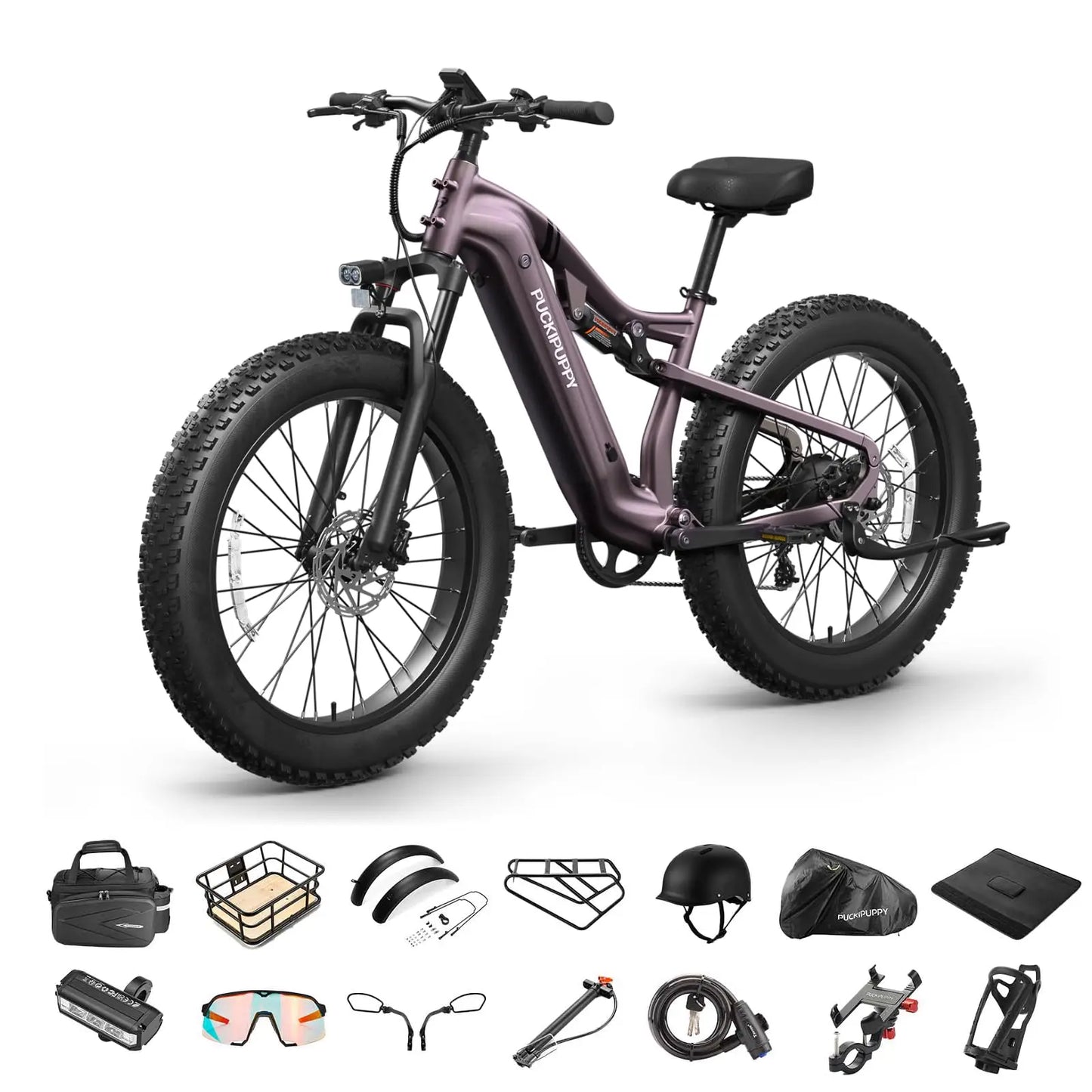 PUCKIPUPPY Labrador Pro 1350W Fat Tire Electric Mountain Bike