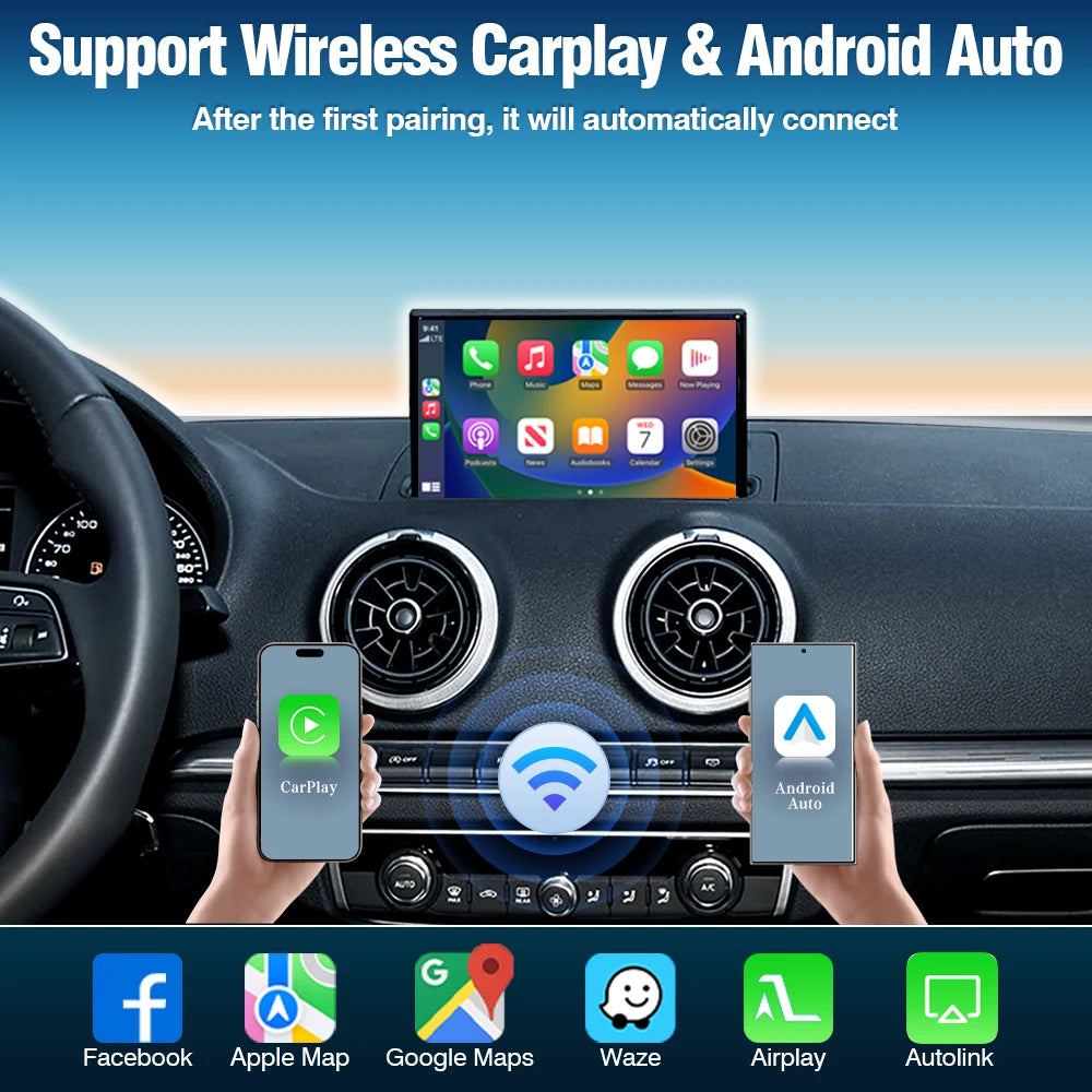 AUTOTOP Wireless CarPlay Module for Audi A3 MIB2 Android Auto