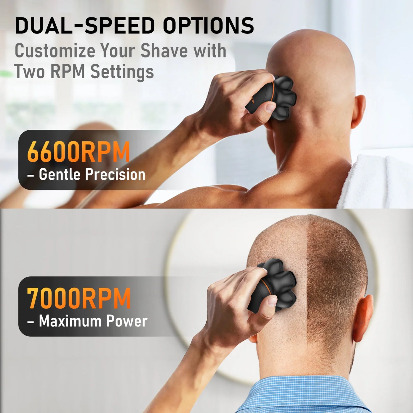MAXGROOM 7D Electric Shaver For Men Waterproof Beard Trimmer