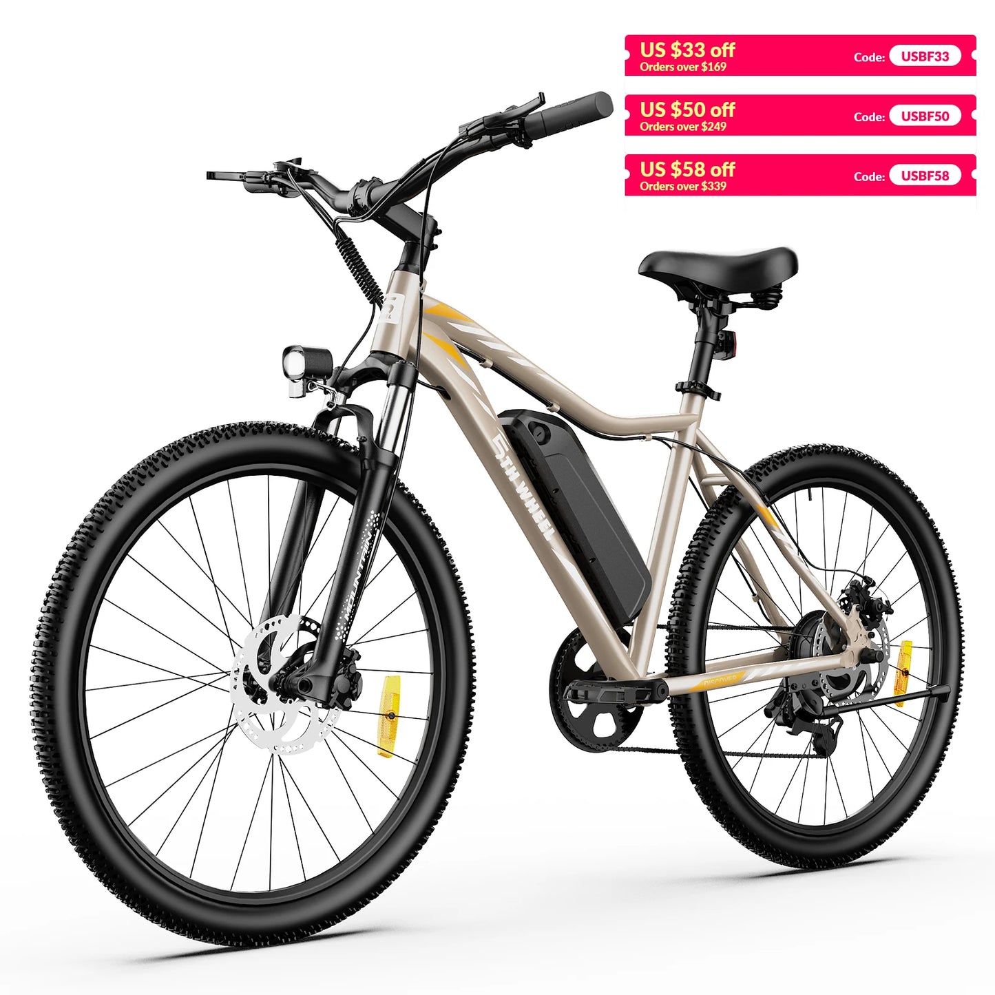 5TH WHEEL AB17 Electric Bike With 700W Peak Motor And 23 MPH