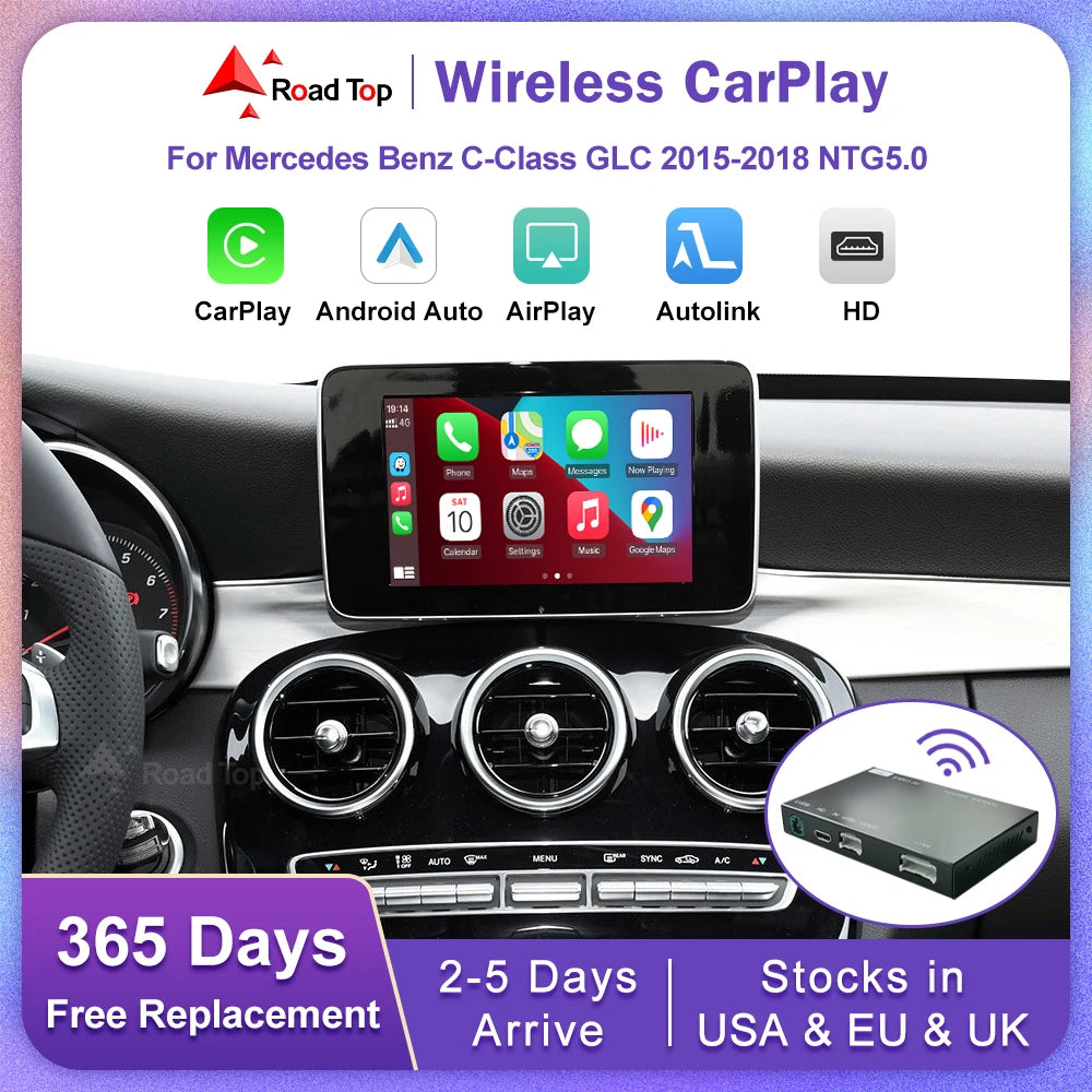 Road Top Wireless CarPlay for Mercedes Benz C Class W205