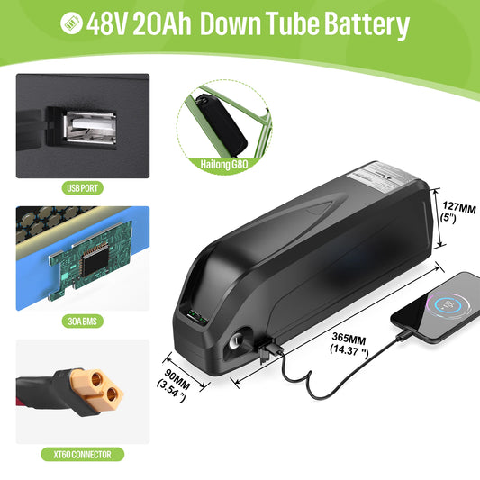 Varstrom Ebike Battery 36 52V Lithium Pack For Bafang Tongsheng