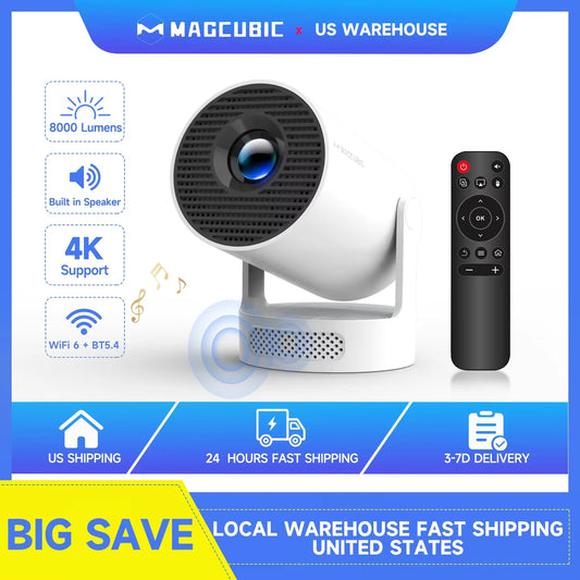 Magcubic HY300 Pro Projector 4K 720P Android 11 WiFi 6