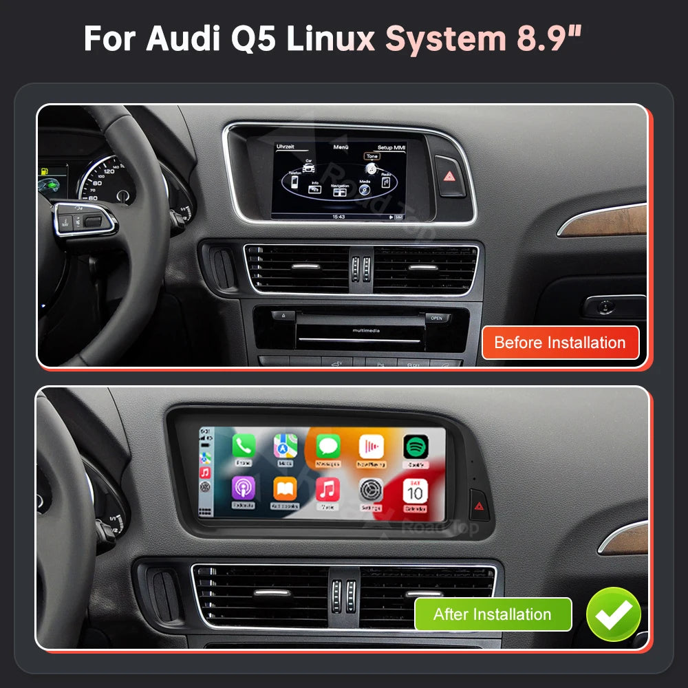 Wincago Audi Q5 Touchscreen Display With Wireless CarPlay Android Auto