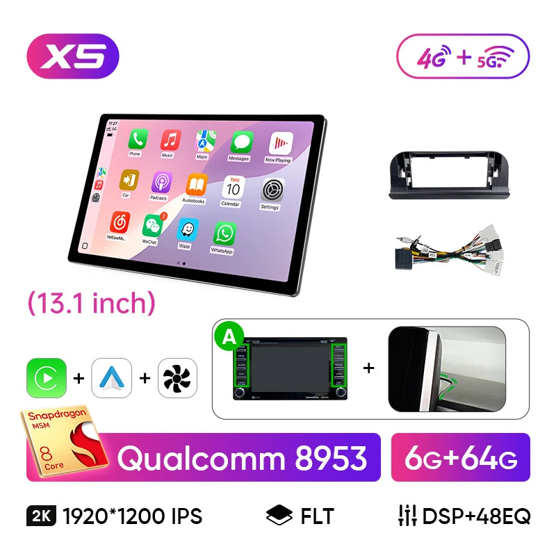 Ainavi Wireless CarPlay Android Auto Car Stereo Toyota Corolla E210