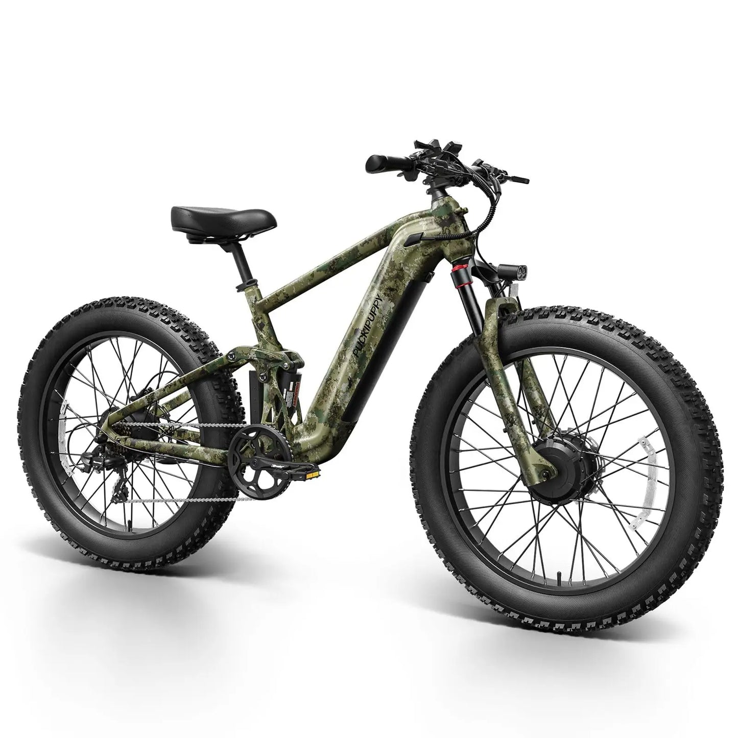 PUCKIPUPPY Golden Retriever Pro 1600W Dual Motor Suspension Electric Bike