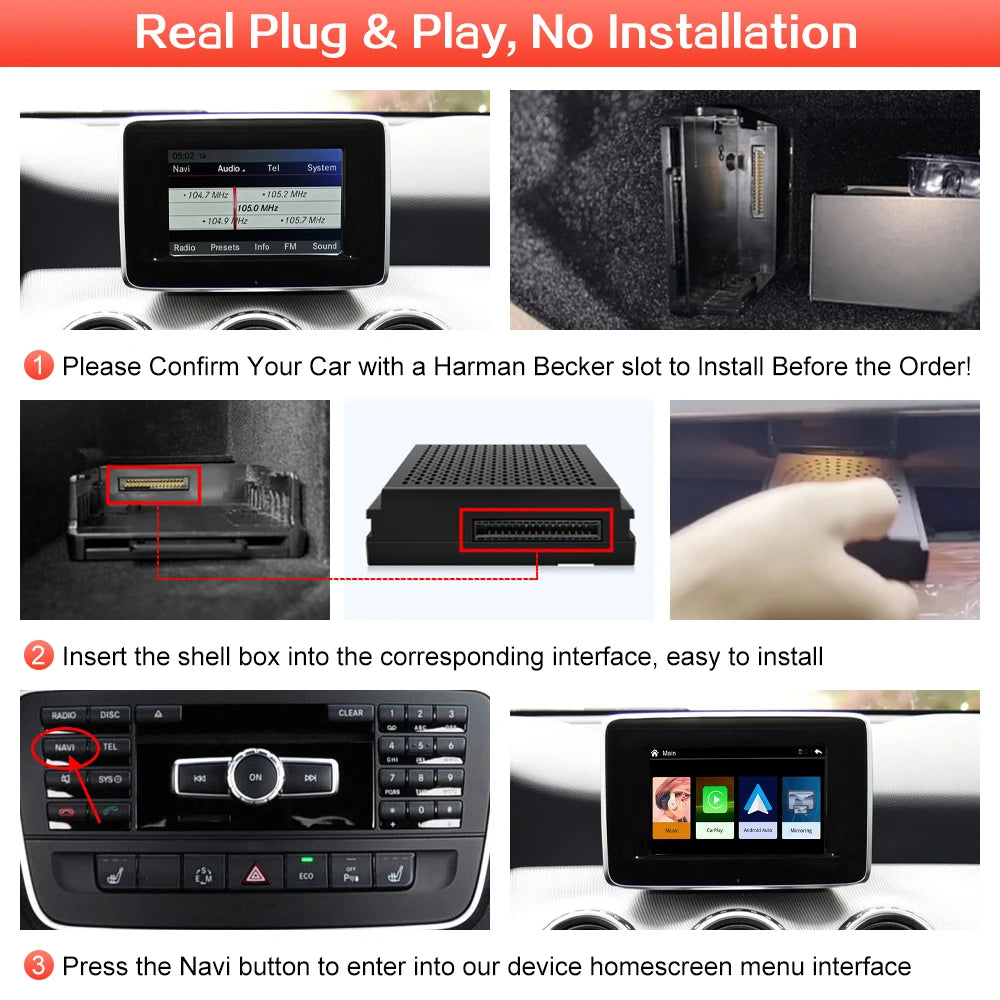 Wincago Wireless CarPlay for Mercedes Benz with Android Auto AirPlay
