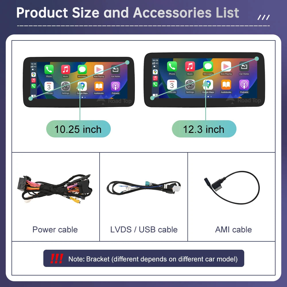 Road Top Mercedes Touch Screen Car Stereo with CarPlay