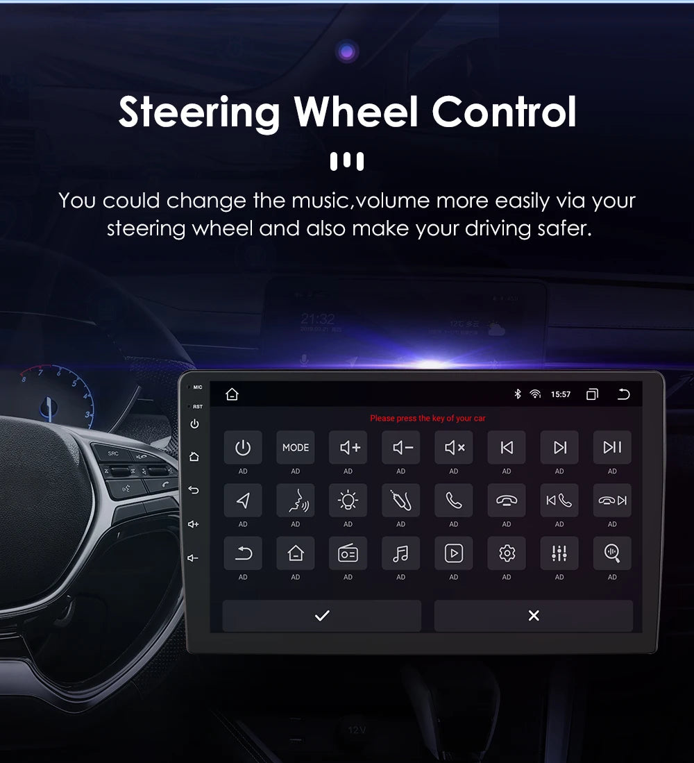 OSSURET Android Auto Car Radio for Honda Accord 9th Gen