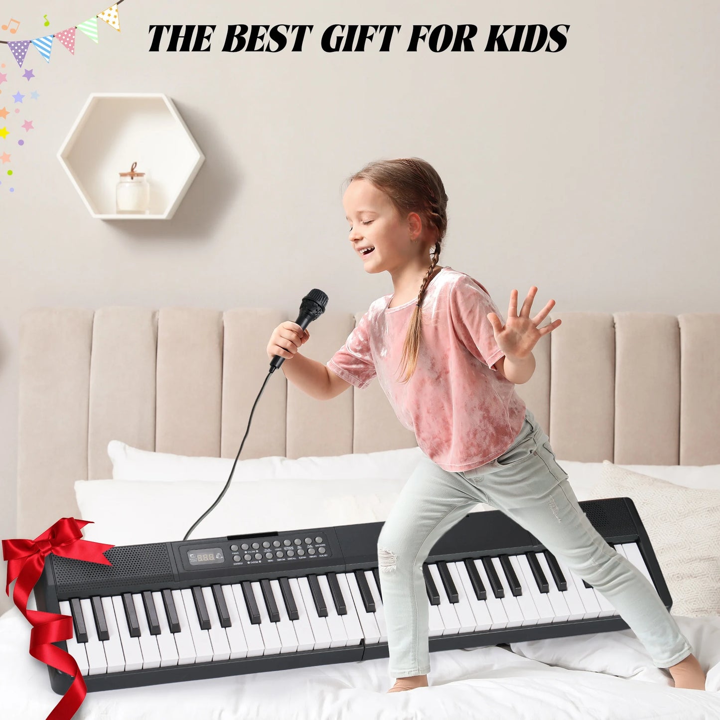 Hign-concerned 61 Keys Portable Folding Keyboard Piano