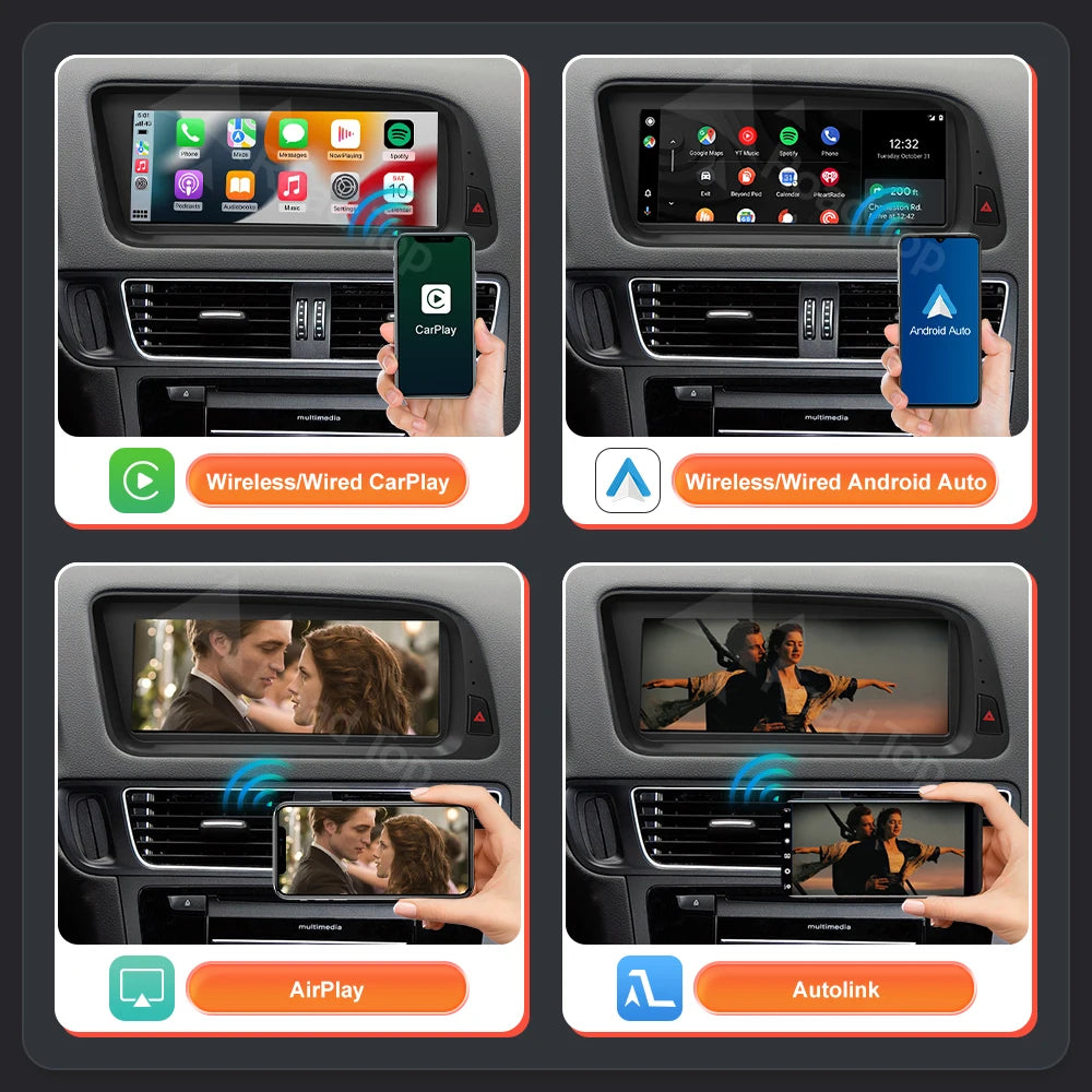 Wincago Android Auto CarPlay Touchscreen Receiver for Audi Q5