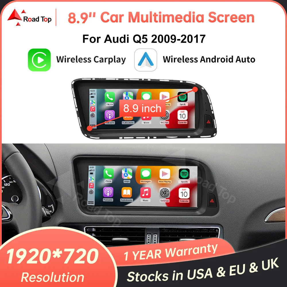 Wincago Audi Q5 Touchscreen Display With Wireless CarPlay Android Auto