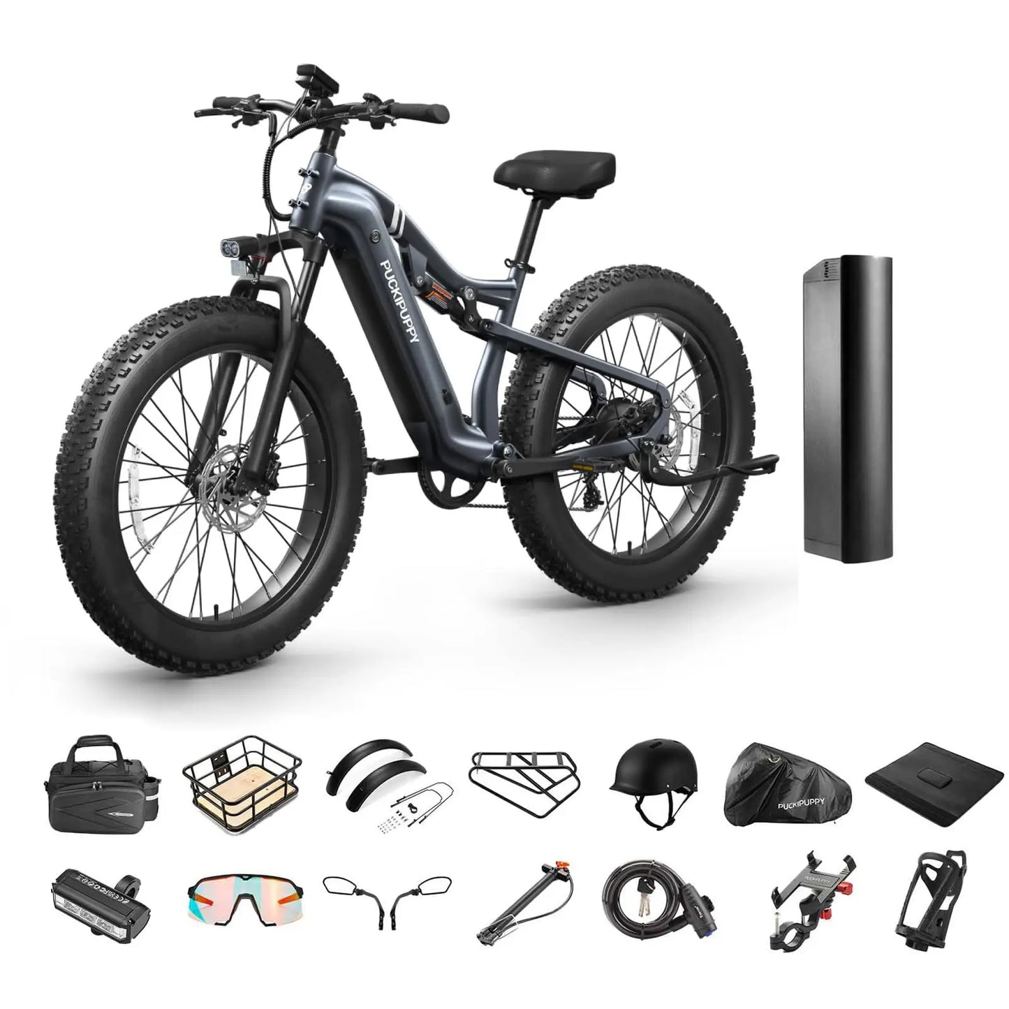 PUCKIPUPPY Labrador Pro 1350W Fat Tire Electric Mountain Bike