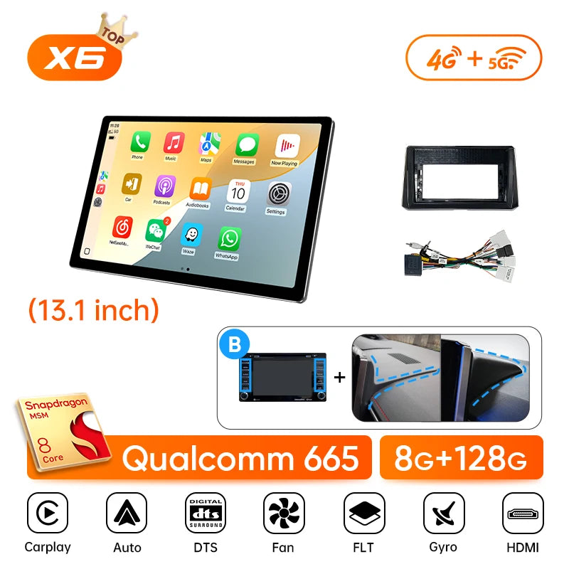 Ainavi Wireless CarPlay Android Auto Car Stereo Toyota Corolla E210