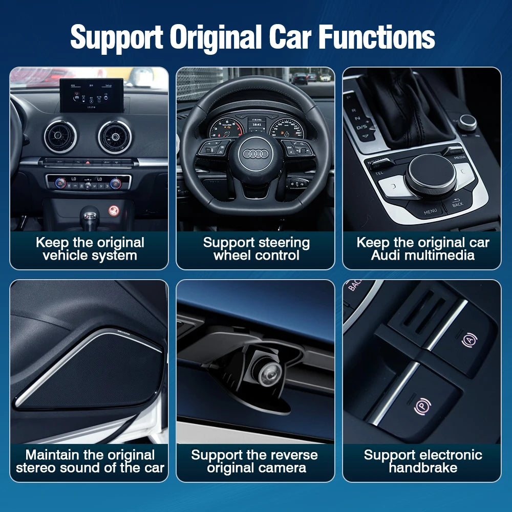 Autotop Wireless CarPlay Module For Audi A3 Q2 MIB2 Android