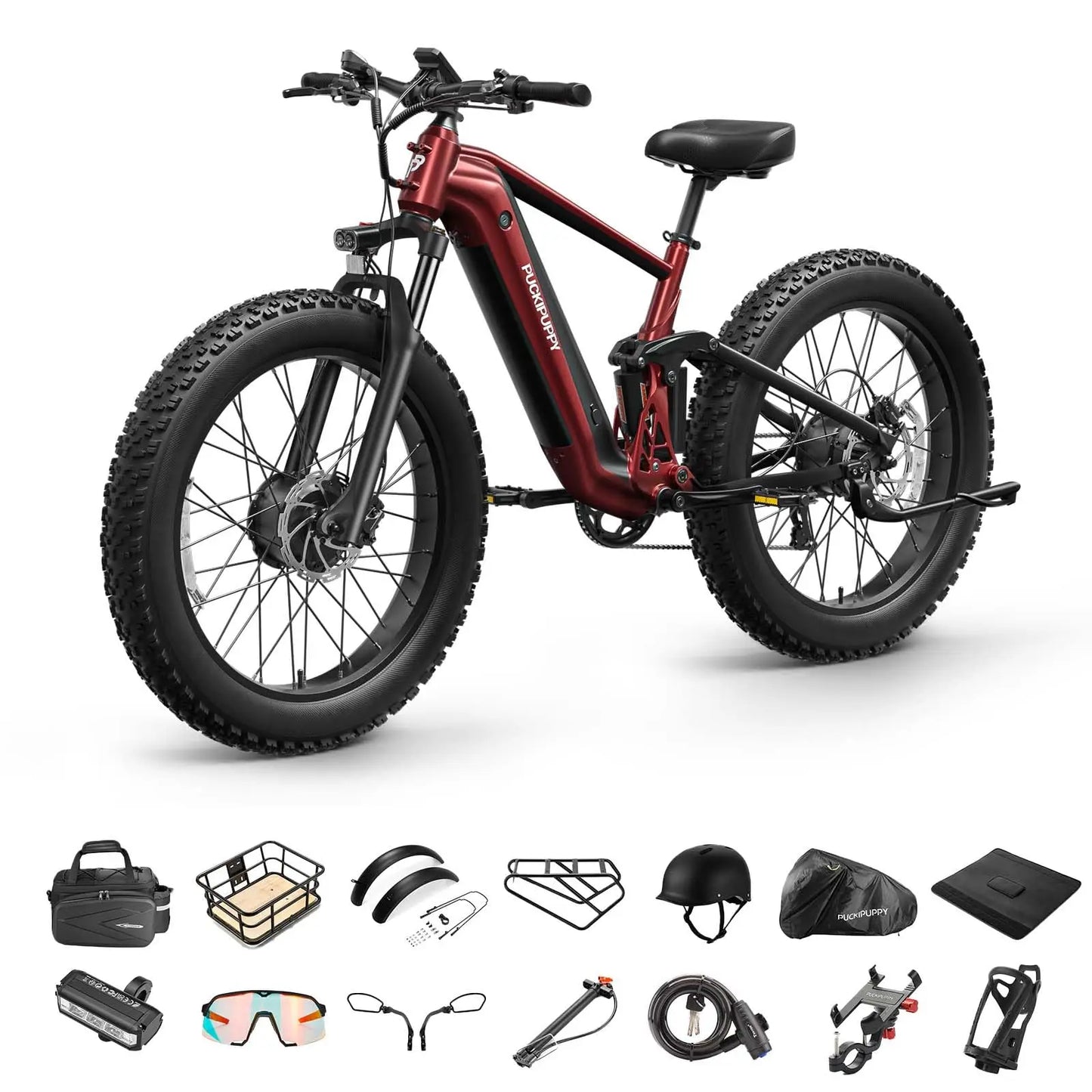 PUCKIPUPPY Golden Retriever Pro Dual Motor Ebike 1600W 48V