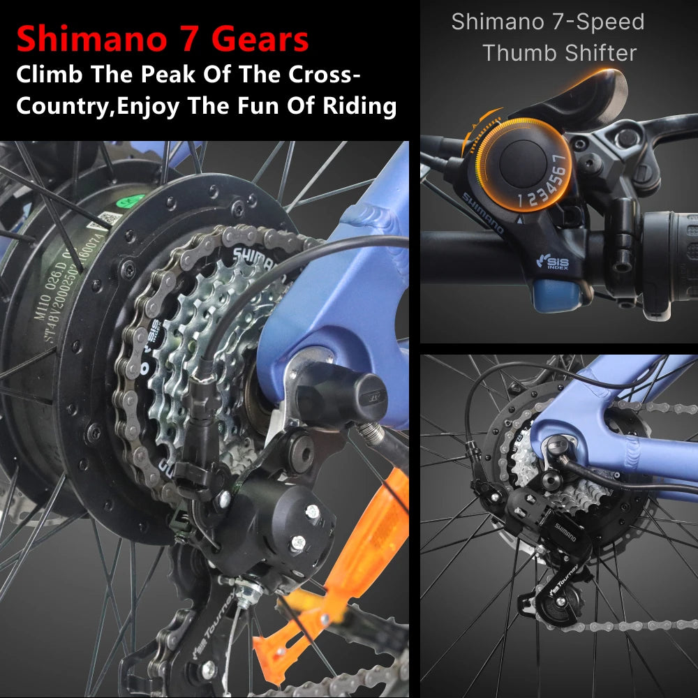 HUANCI HX Q5 2000W Electric Mountain Ebike Removable Battery