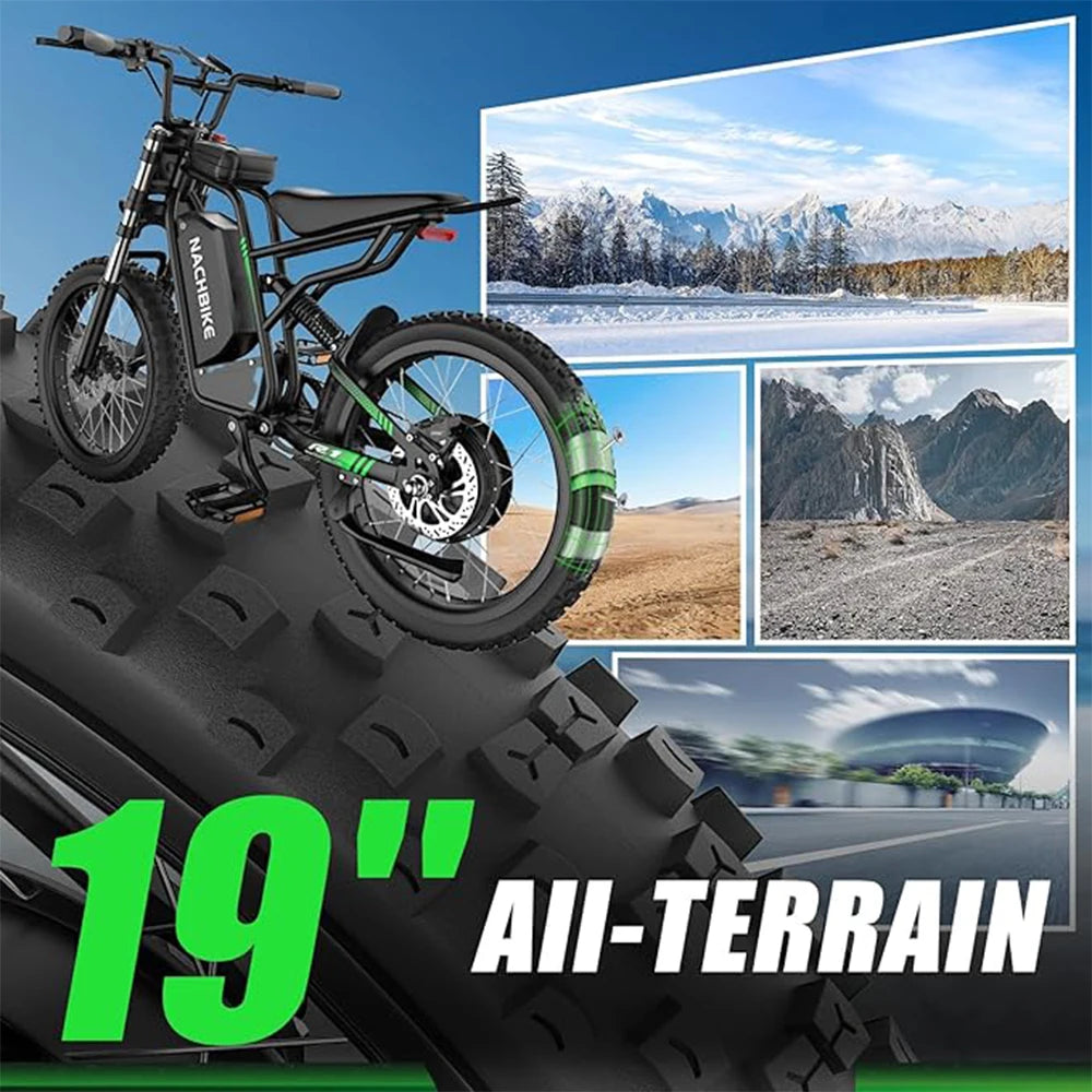 6000W Electric Dirt Bike 60V 25Ah Battery Full Suspension