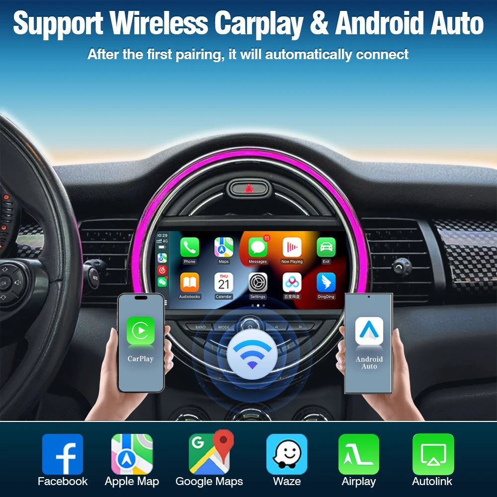 AUTOTOP Wireless CarPlay Android Auto Decoder Module For BMW MINI