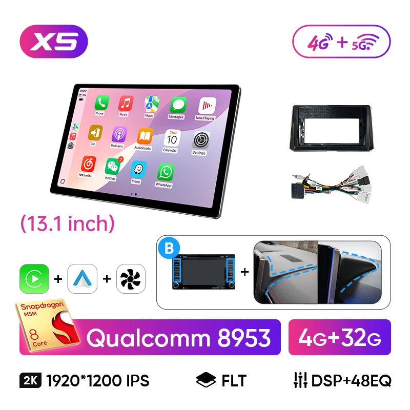 Ainavi Wireless CarPlay Android Auto Car Stereo Toyota Corolla E210