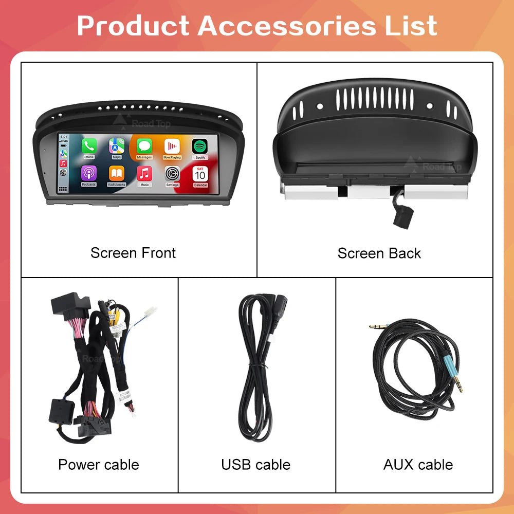 Wincago Wireless CarPlay Android Auto Car Multimedia Display For BMW 3 Series