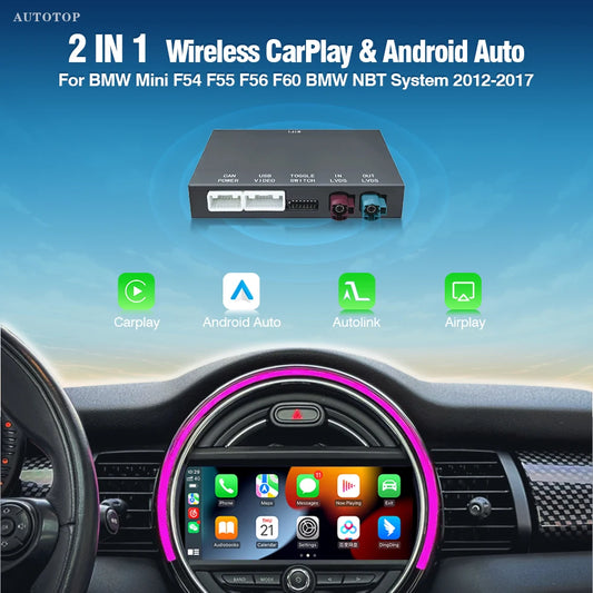 AUTOTOP Wireless CarPlay Android Auto Decoder Module For BMW MINI