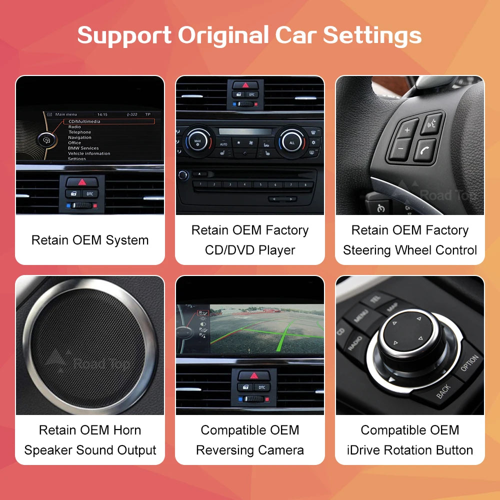 Wincago Wireless CarPlay Android Auto Car Multimedia Display For BMW 3 Series