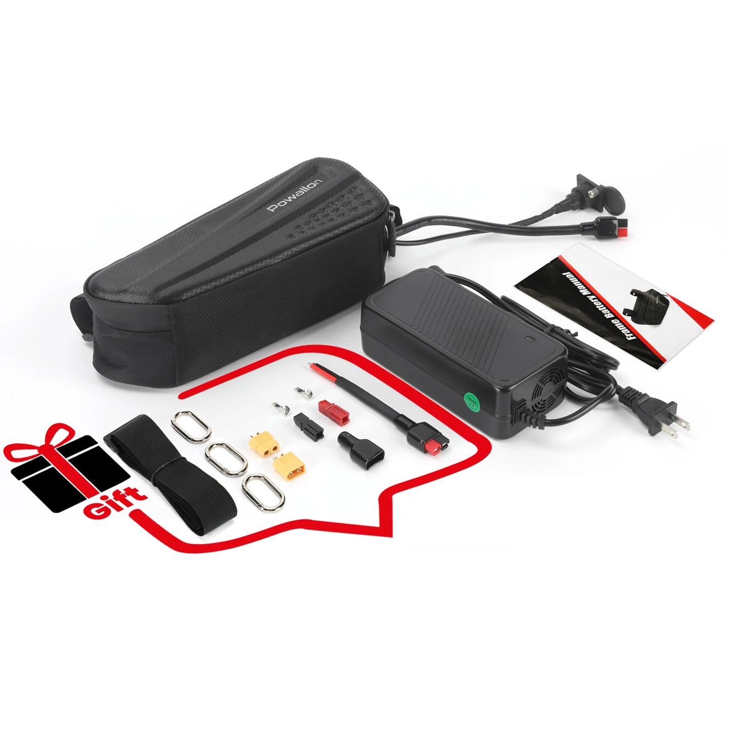 48V Ebike Triangle Battery Case Waterproof With 10Ah 13Ah 20Ah