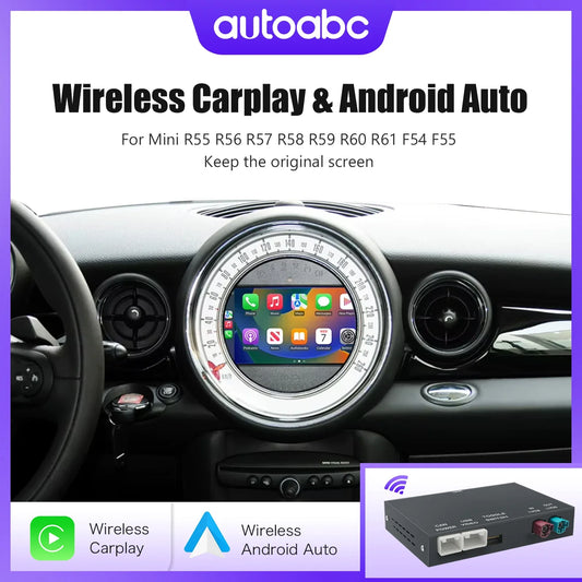AUTOABC Wireless CarPlay Android Auto For Mini Cooper