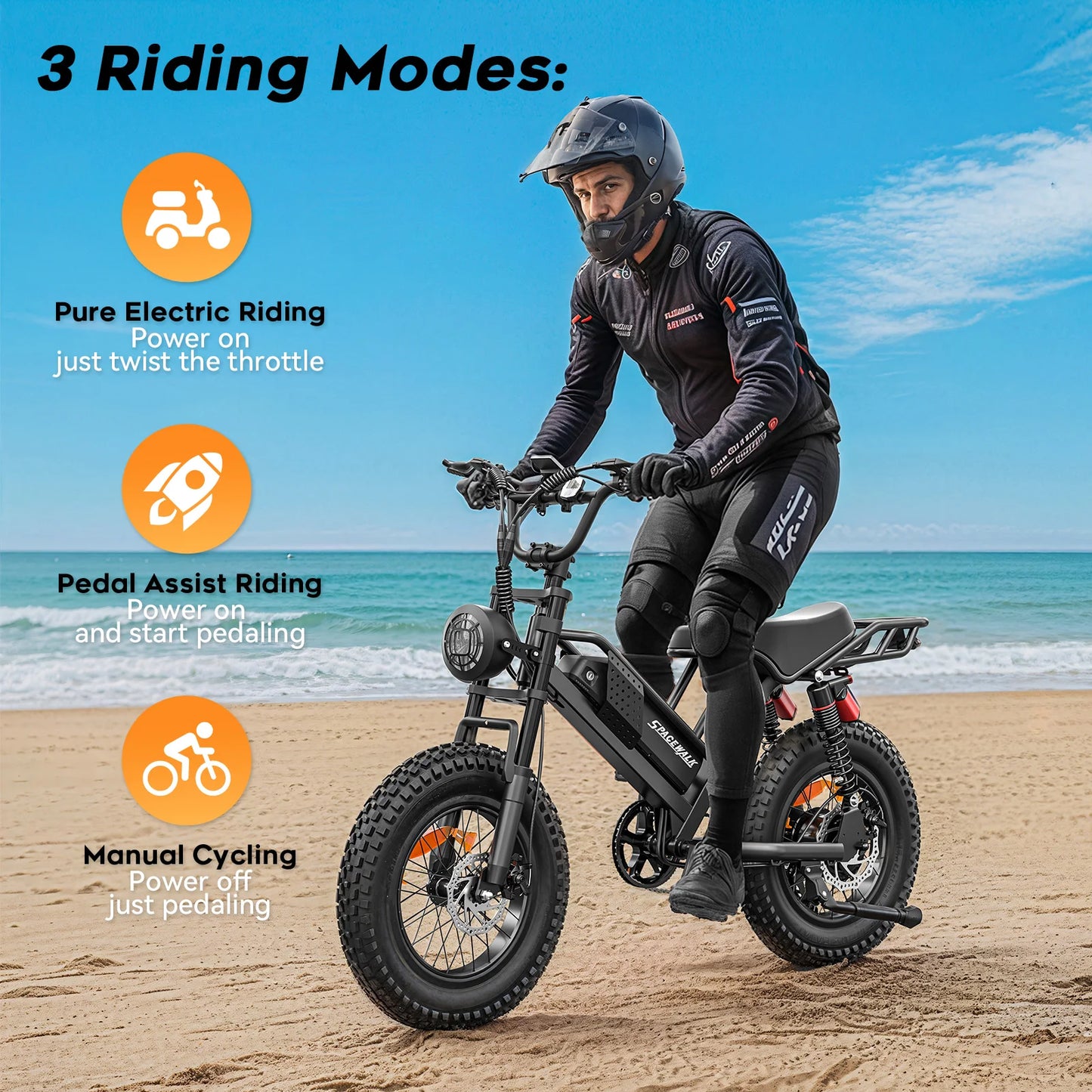 EILLEO SPACEWALK Mountain Electric Bike Fat Tire 750W Ebike