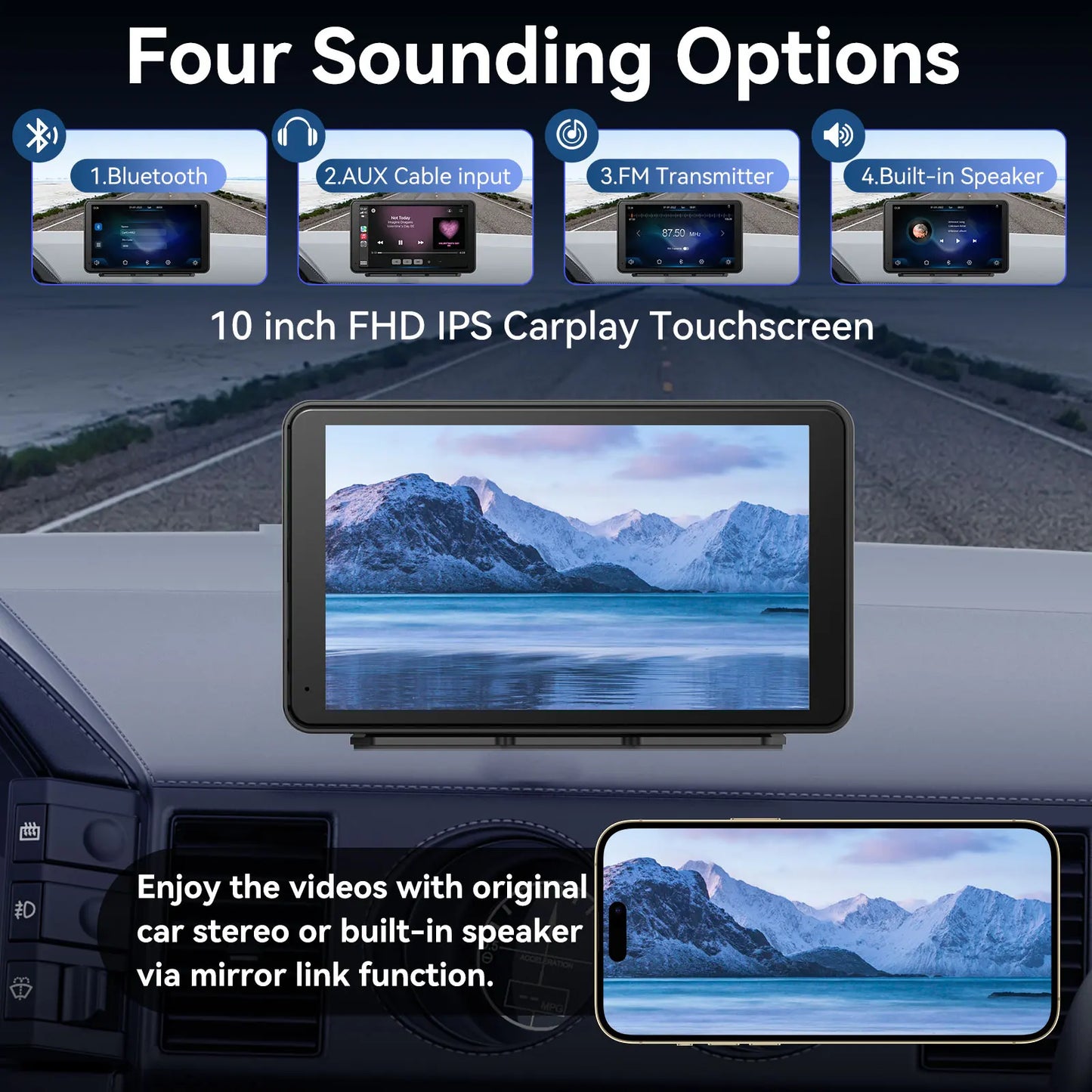 Touch Screen Car Radio With CarPlay And Android Auto
