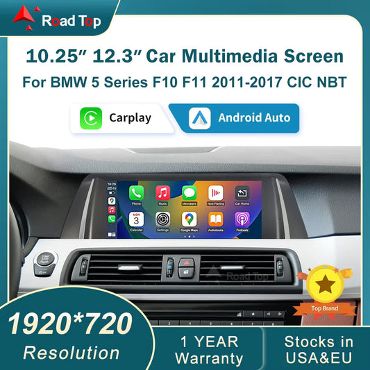 Road Top BMW 5 Series Wireless CarPlay Android Auto Radio