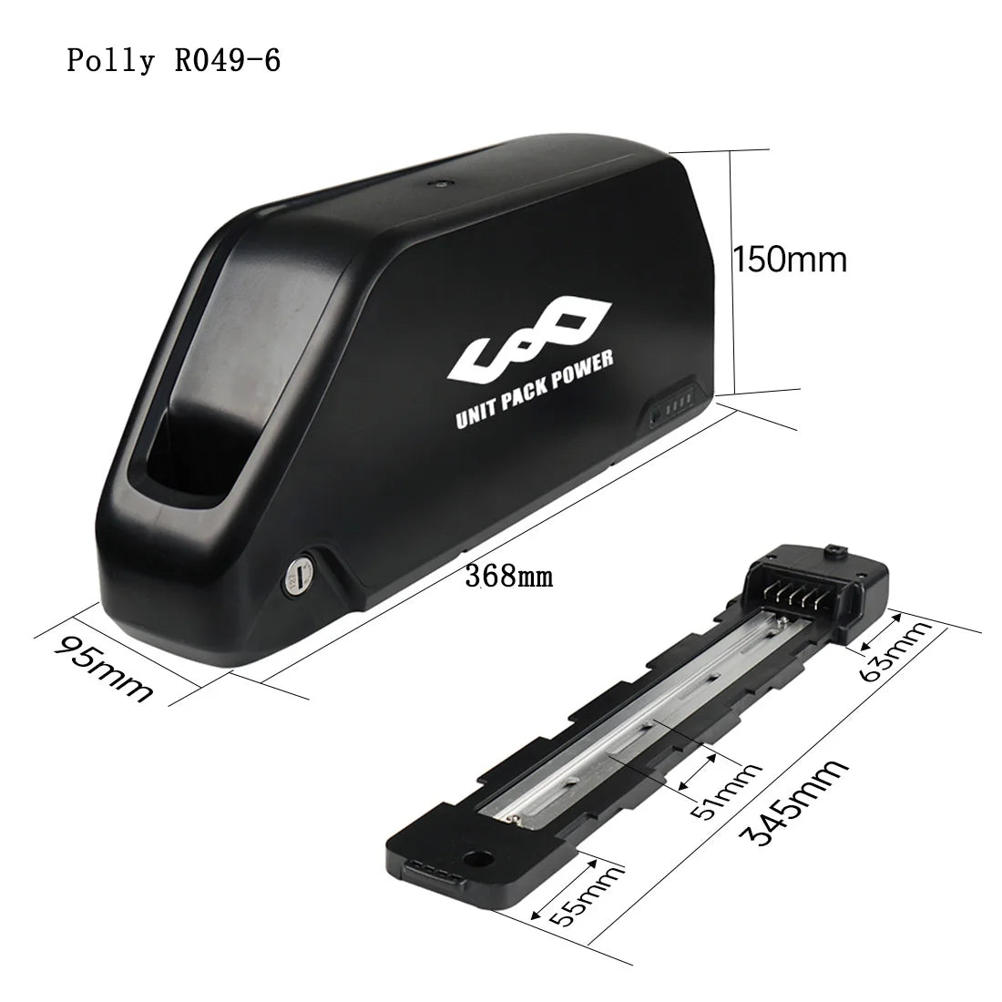 UNITPACKPOWER 48V 21Ah Ebike Battery Pack For Scooter