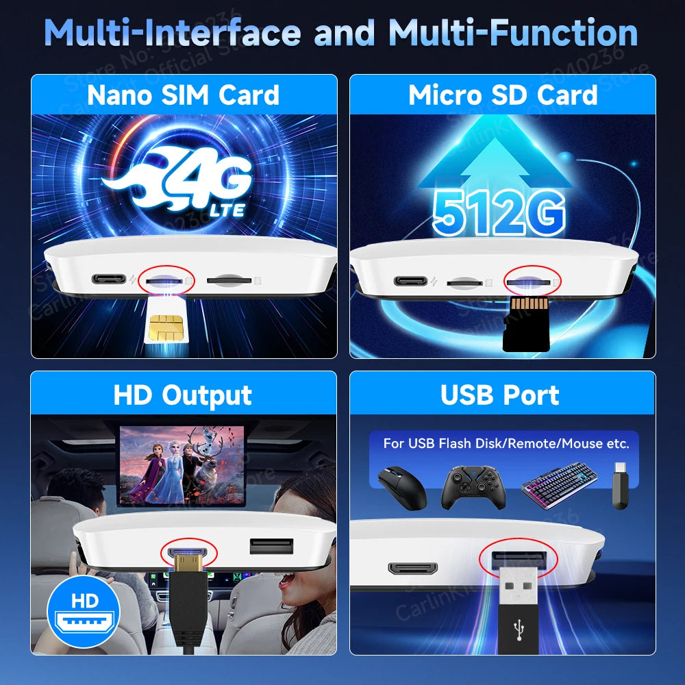 Carlinkit UHD Android 13 CarPlay AI HDMI Streaming Box 8GB 128GB
