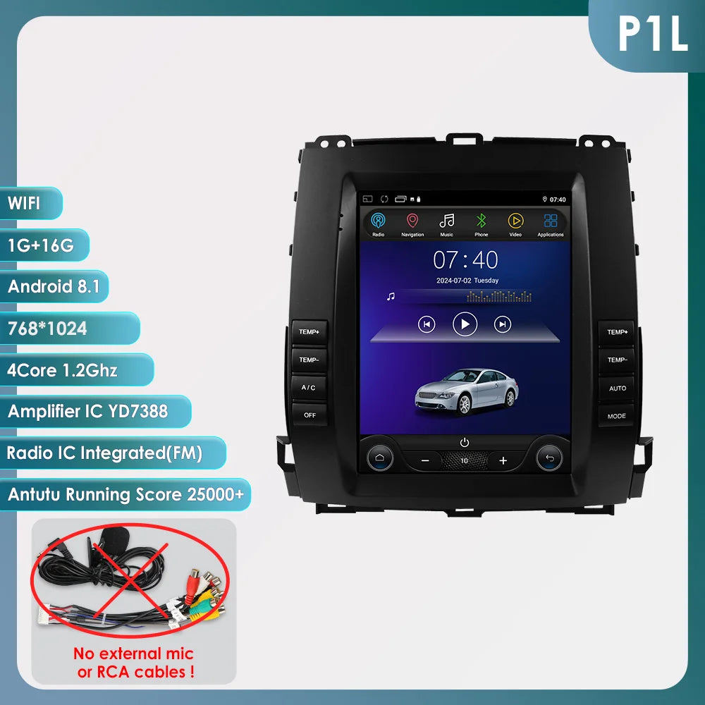 OSSURET Android 13 Car Stereo For Toyota Land Cruiser Prado