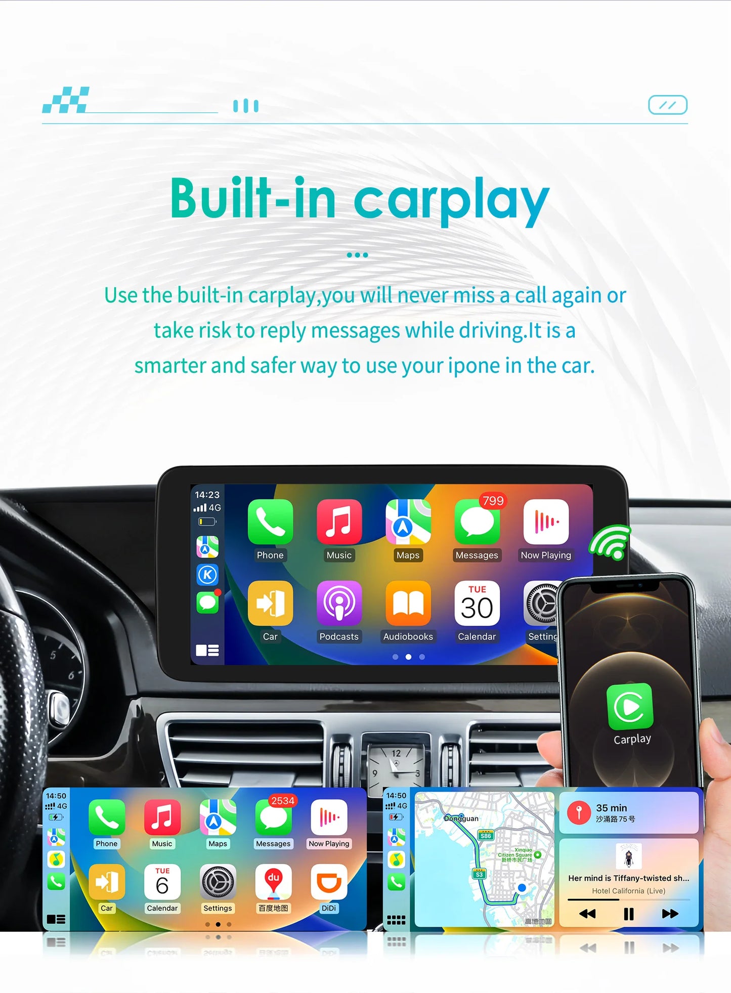 OSSURET Mercedes W212 Android Auto Multimedia CarPlay