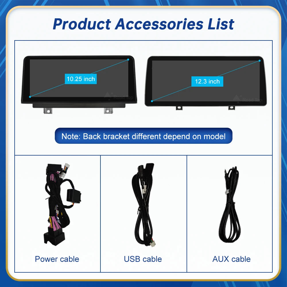 Road Top BMW Touchscreen Linux Display Multimedia Receiver CarPlay For X3 X4