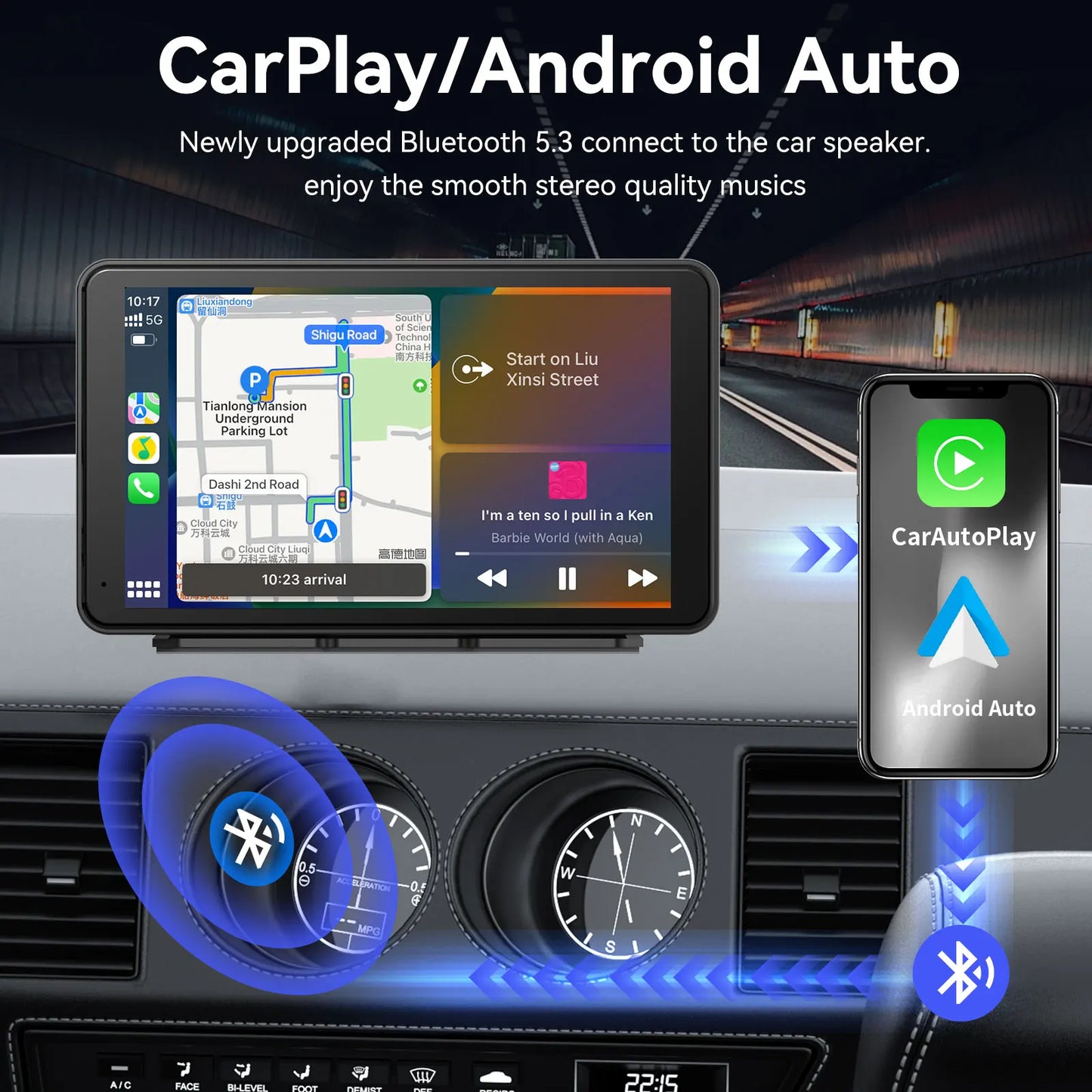 Touch Screen Car Radio With CarPlay And Android Auto