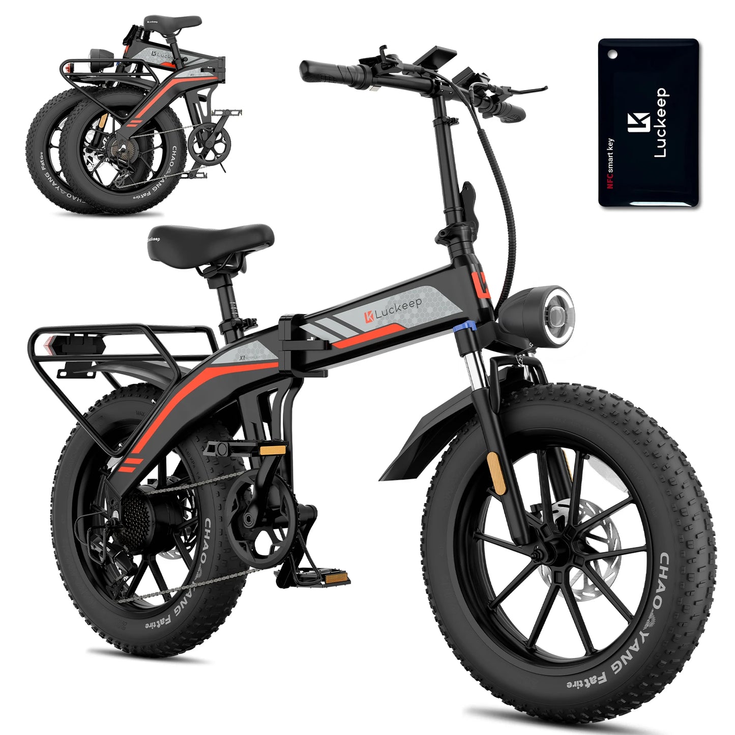 Luckeep X1 Folding Electric Bike With 1000W Peak Motor