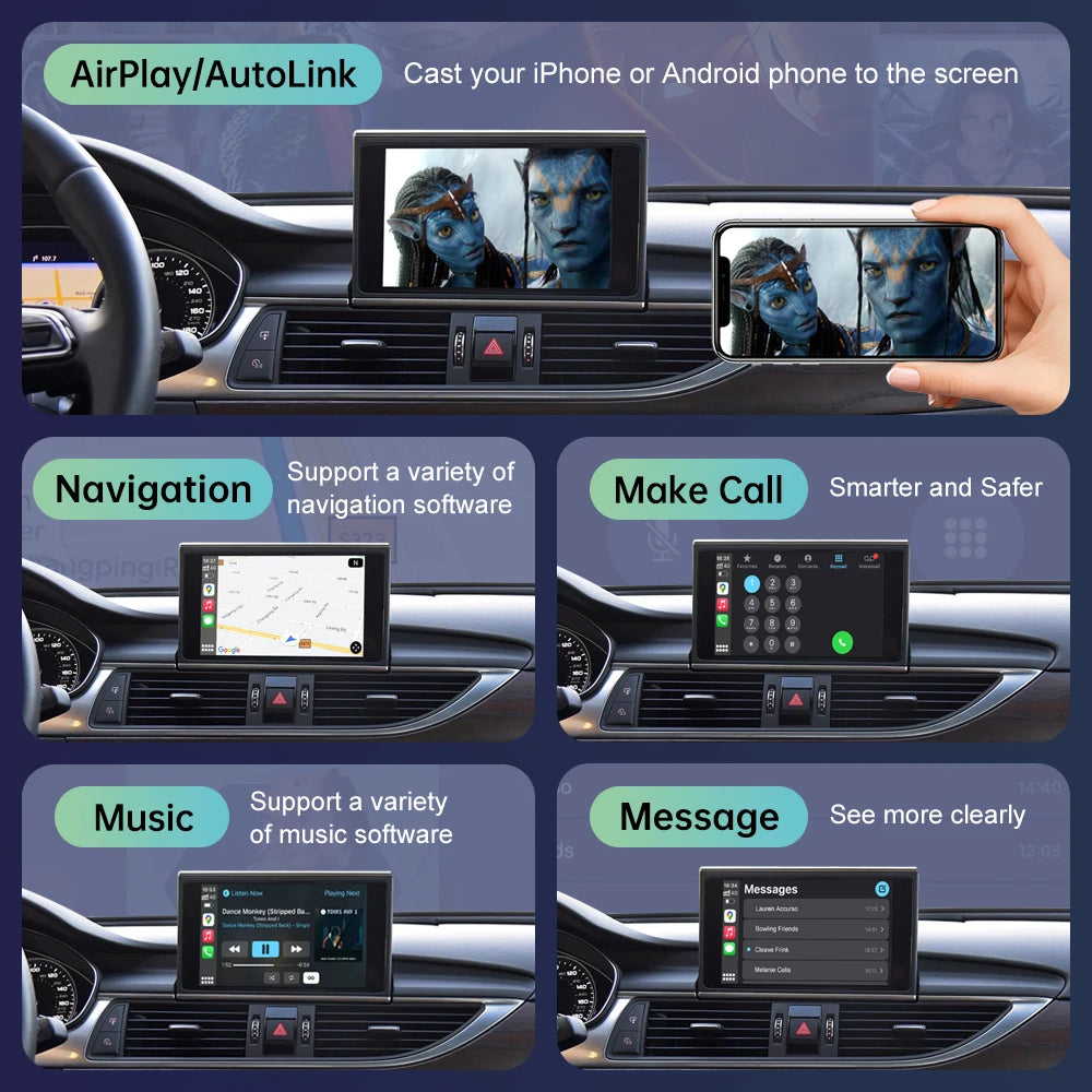 Road Top Wireless CarPlay For Audi A6 A7 S6 S7Pro