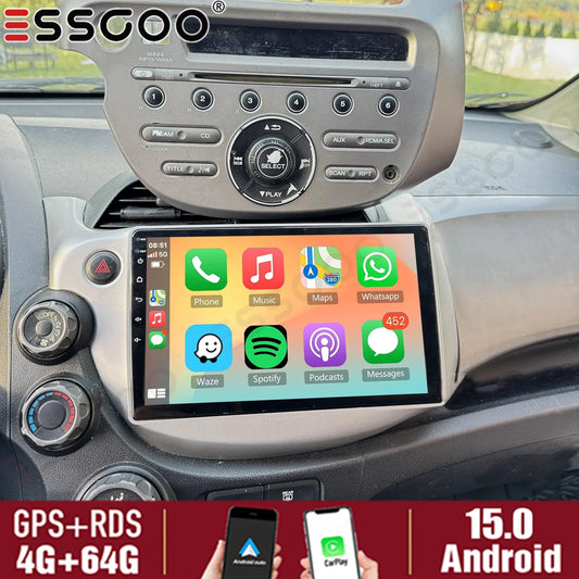 ESSGOO Android Car Stereo Apple CarPlay For Honda Jazz